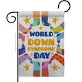 Ornament Collection 13 x 18.5 in. World Down Syndrome Day Garden Flag G190181-BO